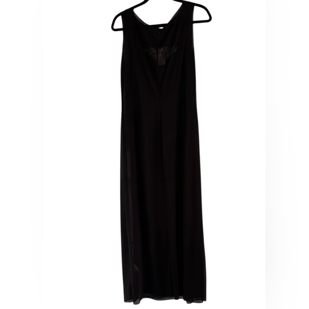 ABS Allen Studio Vintage Y2K Floral Layered Embroidered Dress L NWT Dark Fairy - Picture 3 of 13